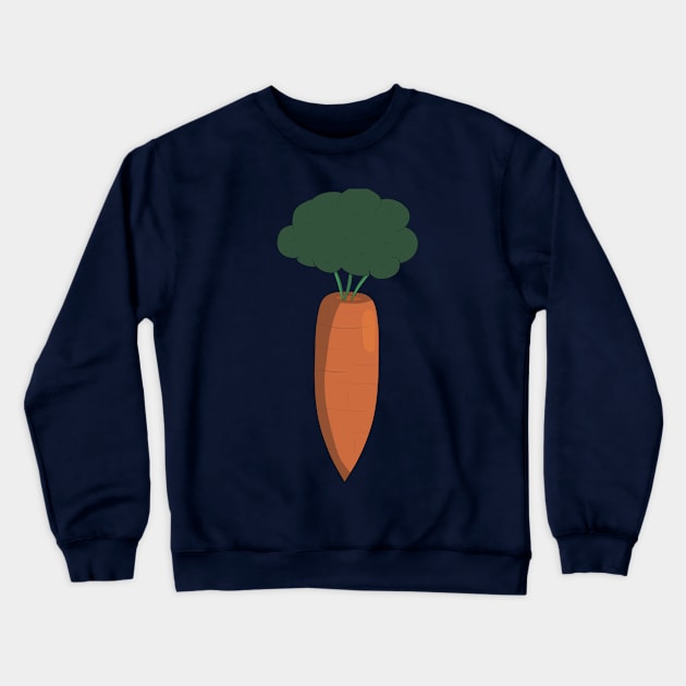 Carrot Illustration Leaves and Stems Crewneck Sweatshirt by PandLCreations